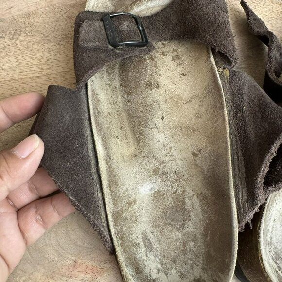 Birki by Birkenstock Brown Suede‎ Sandals Size 39/8 Womens - Picture 7 of 8